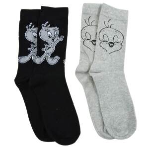 Looney Tunes Pack de 2 Pares de calcetines Tweety talla L - Collector4U.com