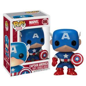 Funko Captain America Marvel Comics POP! Vinyl Cabezón 10 cm - Collector4U.com