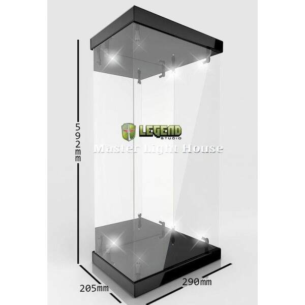 Display Acrílico con Iluminación Master Light House para Figuras 1/4 (negro) - Collector4U.com