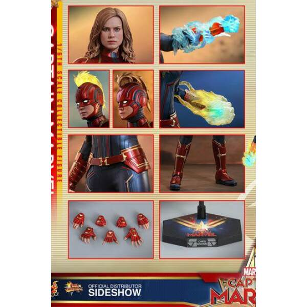 Figura Capitana Marvel, Movie Masterpiece 29 cm Hot Toys - Collector4U.com