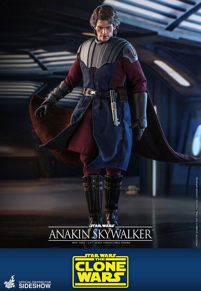 Figura Anakin Skywalker The Clone Wars 1/6 Star Wars 31 cm Hot Toys