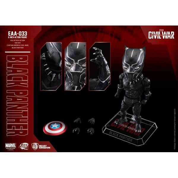 Figura Black Panther Captain America Civil War Egg Attack 15 Cm