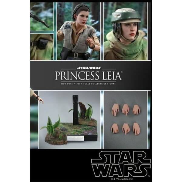 Figura Princesa Leia Star Wars Episodio VI, Movie Masterpiece 27 cm, Hot Toys - Collector4U.com