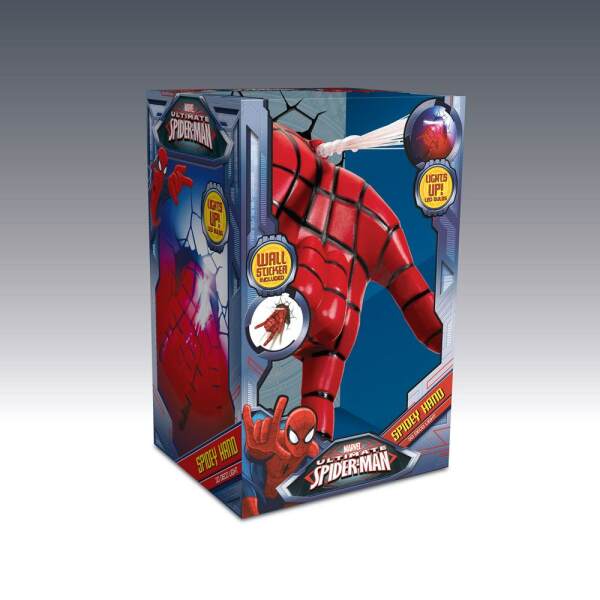 Lámpara 3D Spiderman mano LED, Ultimate Spider-Man 3DLight - Collector4U.com