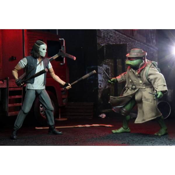 Figuras Casey Jones & Raphael in Disguise Tortugas Ninja Pack de 2 18 cm - Collector4U.com
