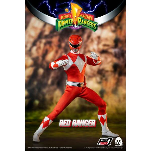 Figura FigZero Red Ranger Mighty Morphin Power Rangers 1/6 30 cm ThreeZero - Collector4U.com