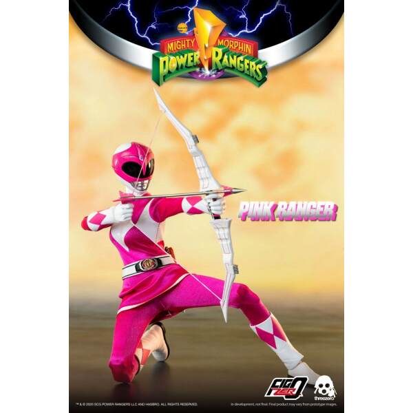 Figura FigZero Pink Ranger Mighty Morphin Power Rangers 1/6 30 cm ThreeZero - Collector4U.com