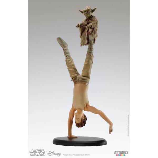 Estatua Yoda & Luke Skywalker Star Wars Elite Collection Dagobah Training 26 cm Attakus - Collector4u.com