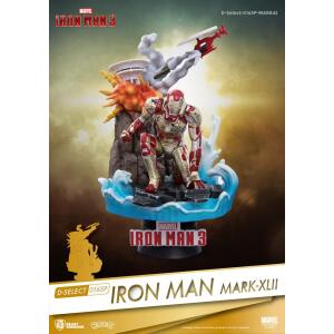 Iron Man 3 Diorama PVC D-Select Iron Man Mark XLII 15 cm collector4u.com
