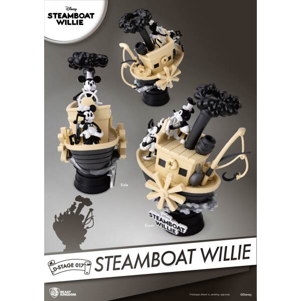 Diorama PVC D-Stage Mickey & Minnie Steamboat Willie 15 cm Beast Kingdom Toys - Collector4U.com