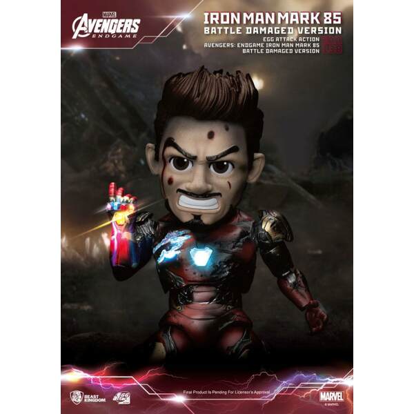 Figura Iron Man Mark 85 Vengadores Endgame Egg Attack Battle Damaged Version 16 cm Beast Kingdom Toys - Collector4U.com