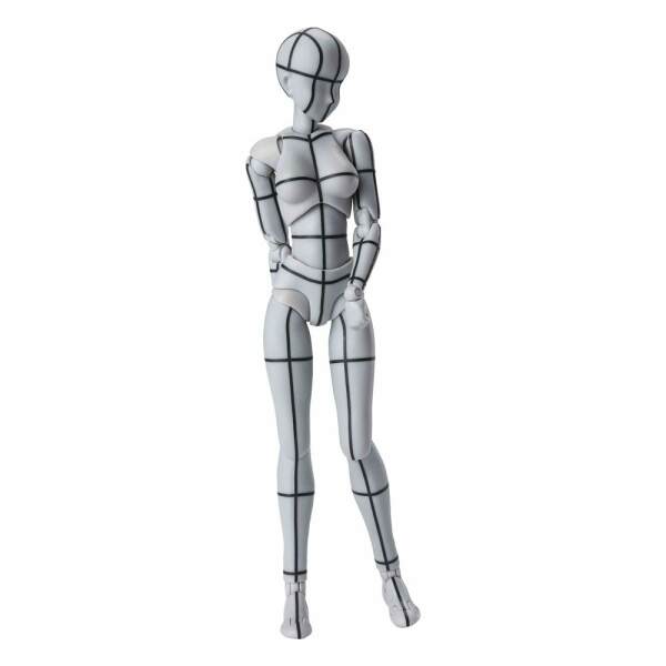 Figura Body Chan Wireframe S.H. Figuarts Gray Color Version 14 cm Bandai - Collector4U.com