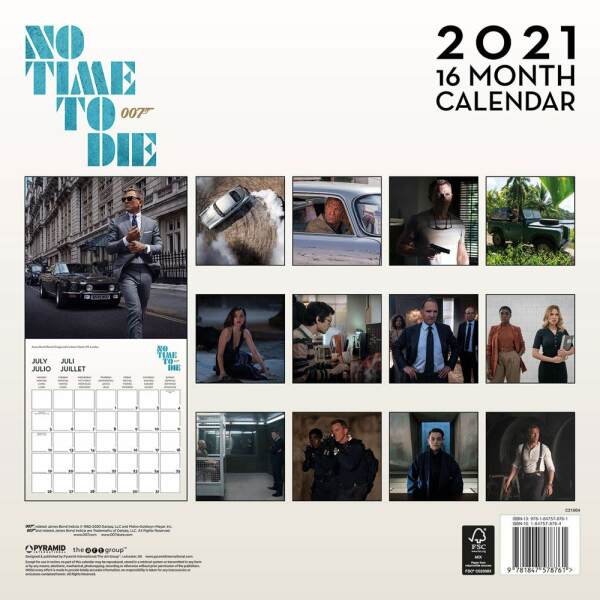 Calendario 2021 James Bond - Collector4U.com