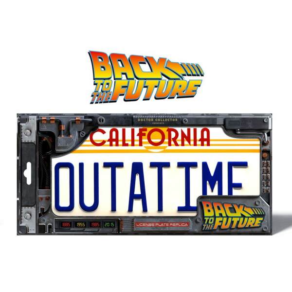 DeLorean Matrícula Back To The Future Replica 1/1 ´Outatime´ - Collector4u.com