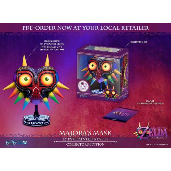 Estatua Majora’s Mask The Legend of Zelda PVC Collectors Edition 30 cm First 4 Figures - Collector4u.com