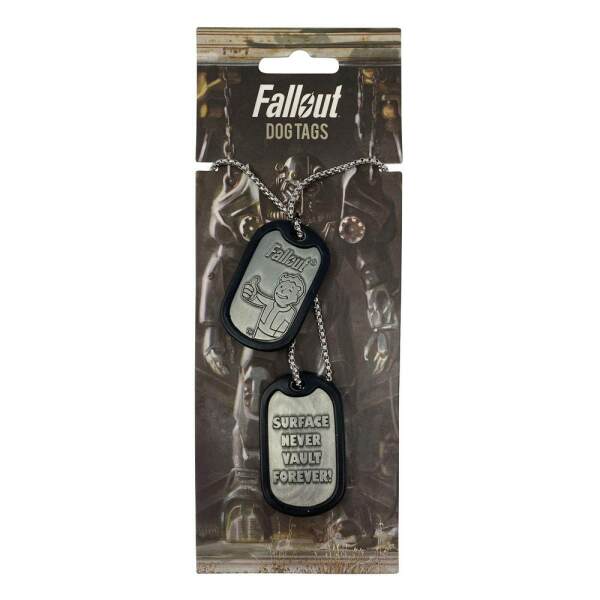 Chapas de Identificación con Collar Logo Fallout - Collector4u.com