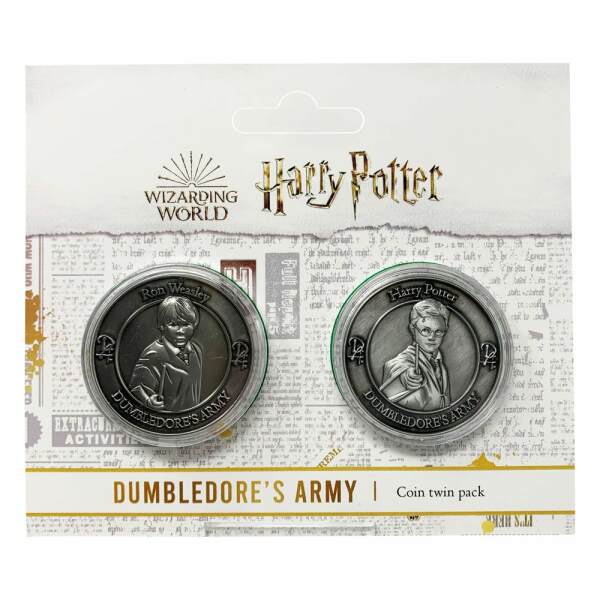 Pack 2 Monedas Dumbledore’s Army: Harry & Ron Harry Potter Limited Edition - Collector4u.com