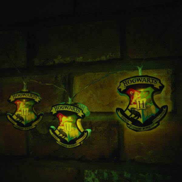 Set Luces Navidad Hogwarts Crests Harry Potter - Collector4u.com