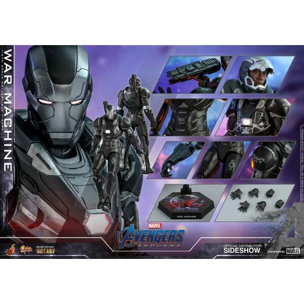 Figura War Machine Vengadores: Endgame Movie Masterpiece Series Diecast Hot Toys 32 cm - Collector4U.com