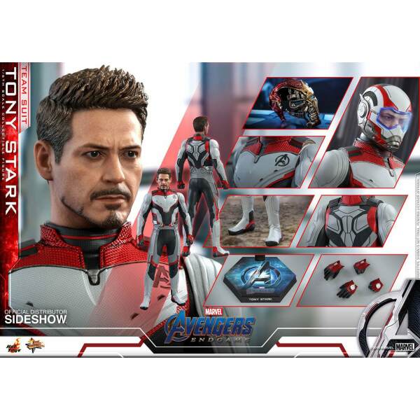 Figura Tony Stark (Team Suit) Vengadores: Endgame Movie Masterpiece 1/6 Hot Toys 30 cm - Collector4U.com
