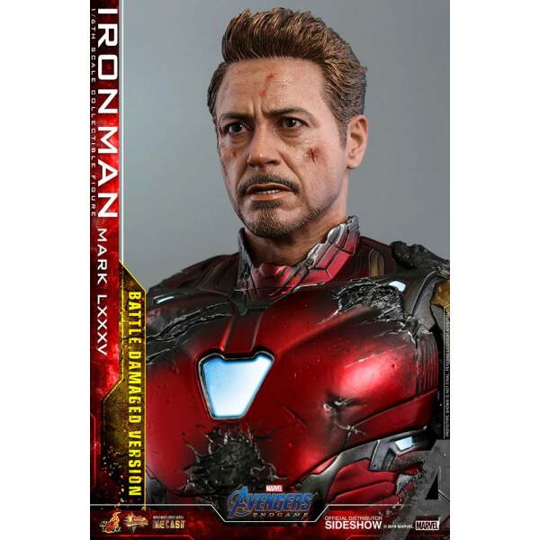 Figura Iron Man Mark LXXXV Battle Damaged Vengadores: Endgame MMS Diecast 1/6 Hot Toys 32 cm - Collector4u.com