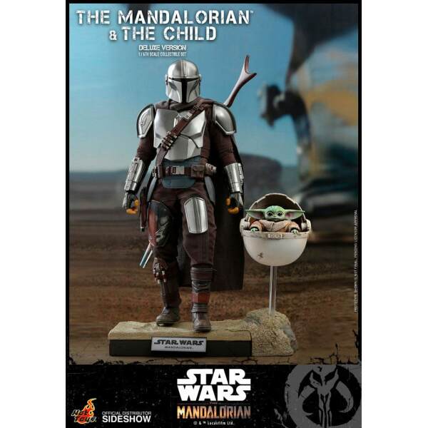 Figuras The Mandalorian & The Child Star Wars The Mandalorian Pack de 2 1/6 Deluxe 30 cm Hot toys - Collector4U.com