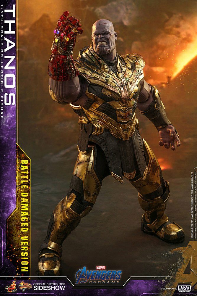 Figura Thanos Vengadores: Endgame Figura Movie Masterpiece 1/6 Battle Damaged Version, Hot Toys 42 cm - Collector4u.com