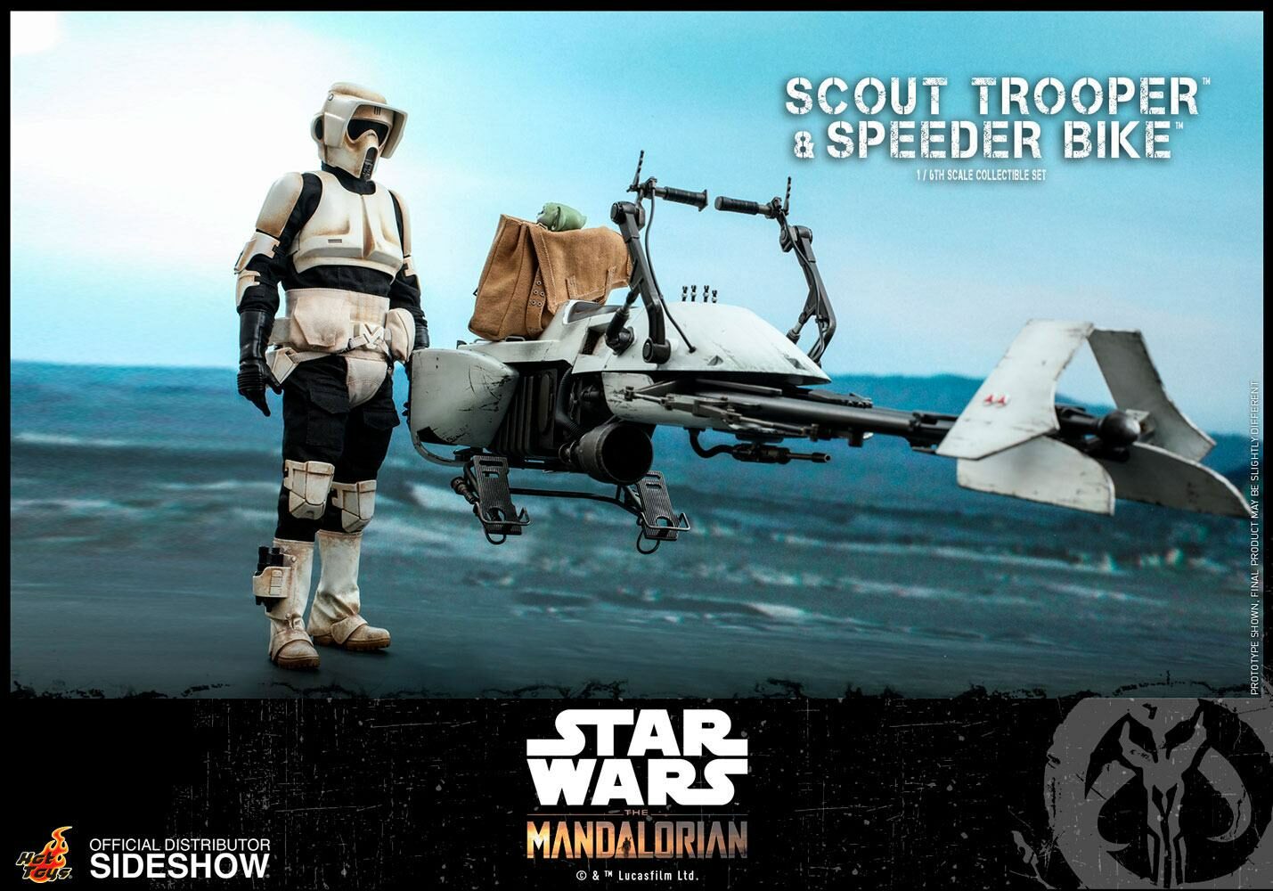 Figura Scout Trooper con Speeder Bike, Star Wars The Mandalorian 1/6 Hot Toys - Collector4u.com