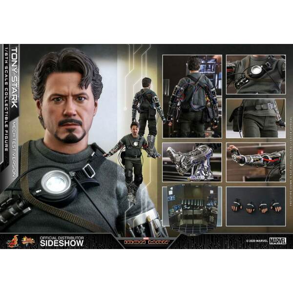 Figura Movie Masterpiece Tony Stark Iron Man 1/6 (Mech Test Version) 30 cm Hot Toys - Collector4u.com