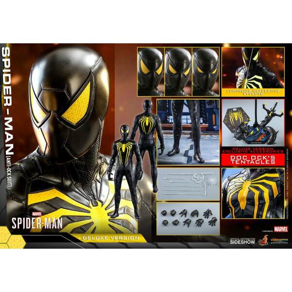 Figura Spider-Man (Anti-Ock Suit) Marvel's Spider-Man Video Game Masterpiece 1/6 Deluxe 30 cm - Collector4U.com