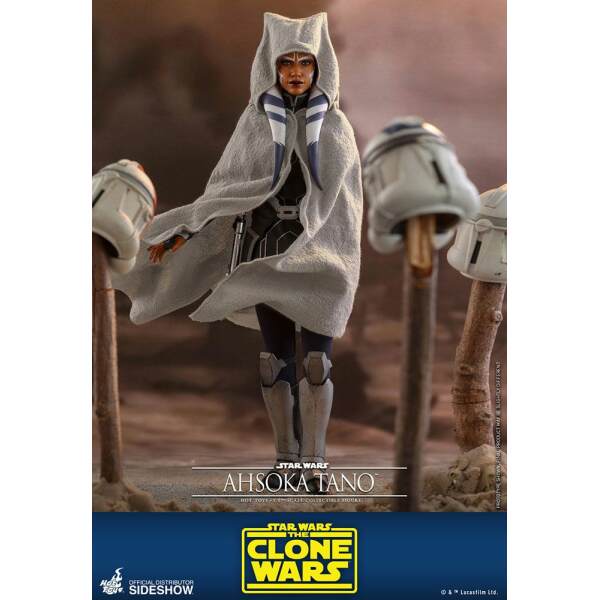 Figura Ahsoka Tano The Clone Wars, Star Wars 1/6 Hot Toys 29 cm - Collector4U.com