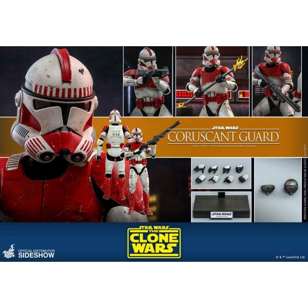 Figura Coruscant Guard The Clone Wars, Star Wars 1/6 Hot Toys 30 cm - Collector4U.com