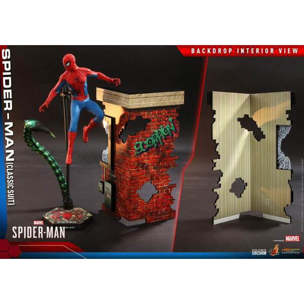 Figura Spiderman Video Game Spider-Man (Classic Suit) Masterpiece 1/6 Hot Toys 30 cm - Collector4U.com