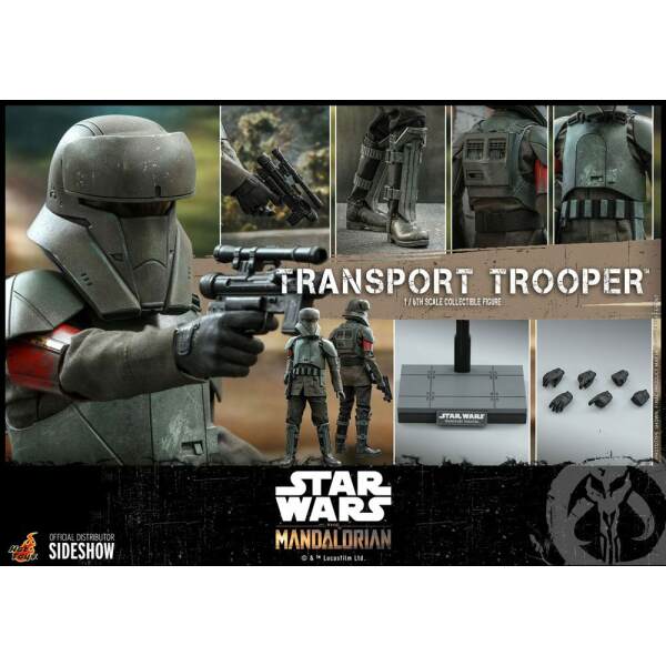 Figura Transporter Trooper The Mandalorian, Star Wars 1/6 Hot Toys 31 cm - Collector4U.com