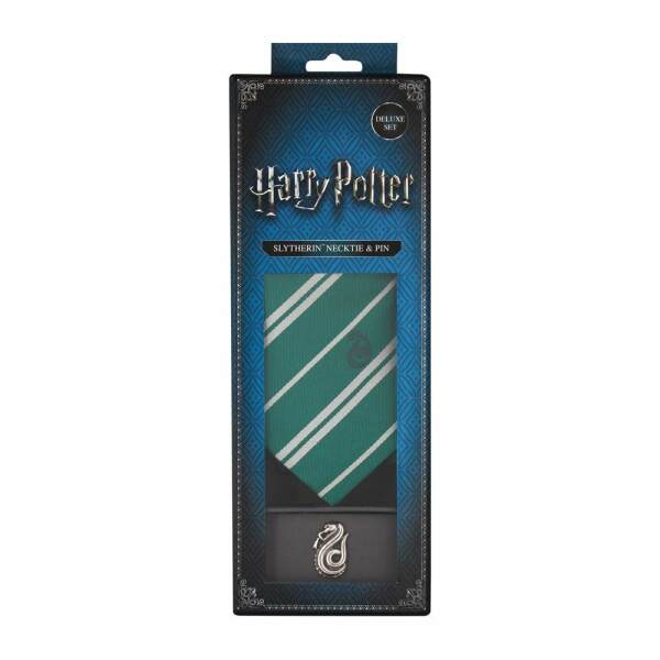 Set Deluxe de Corbata & Pin Slytherin Harry Potter - Collector4u.com