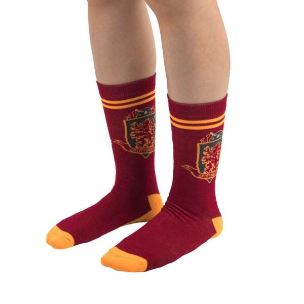 Pack de 3 Pares de calcetines Gryffindor Harry Potter - Collector4u.com