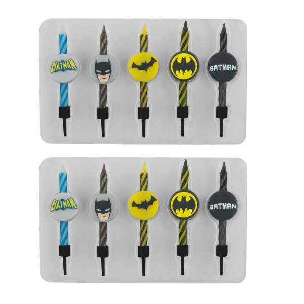 Pack de 10 Velas de Cumpleaños Batman DC Comics - Collector4u.com
