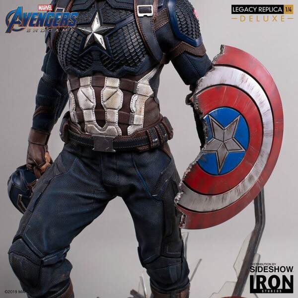 Estatua Capitán América Vengadores: Endgame Legacy Replica 1/4 Deluxe Version 59 cm - Collector4U.com