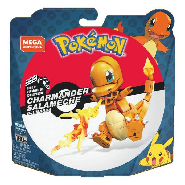 Pokémon Kit de Construcción Mega Construx Wonder Builders Charmander 10 cm - Collector4U.com