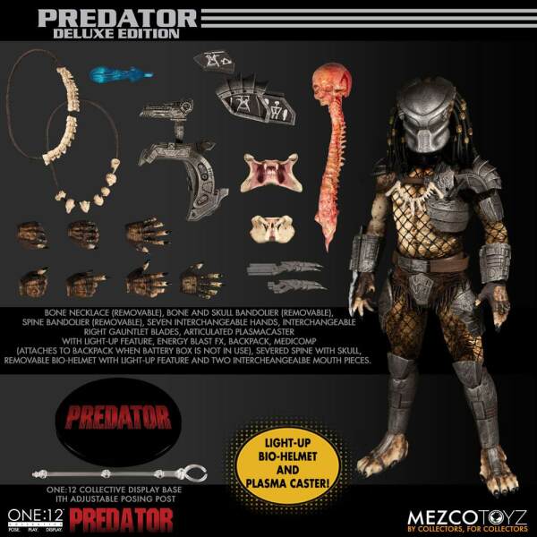 Figura Predator Deluxe Edition Predator 1/12 17 cm One:12 Mezco Toys - Collector4U.com
