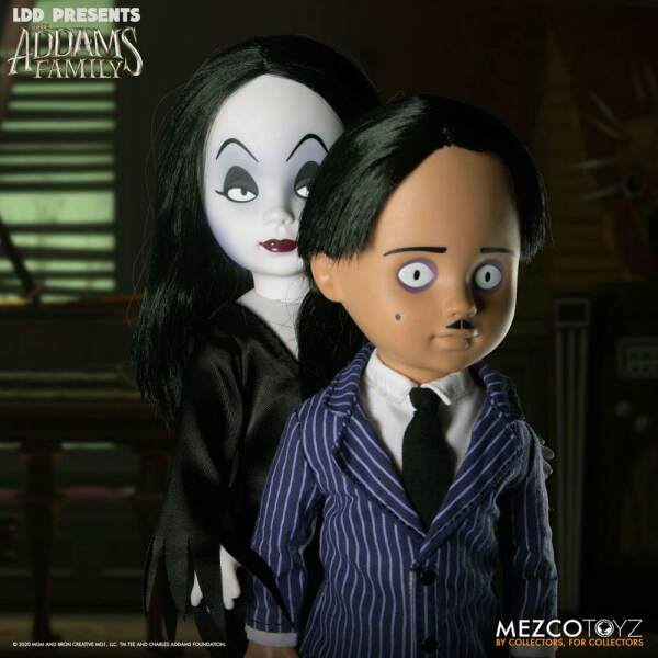 Muñecos Gomez & Morticia The Addams Family Living Dead Dolls Set de 2 25 cm Mezco Toys - Collector4U.com
