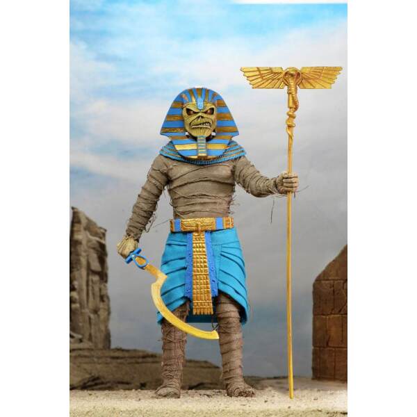 Iron Maiden Figura Retro Pharaoh Eddie 20 cm - Collector4U.com