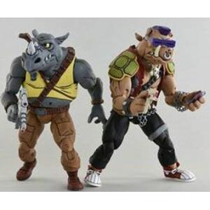 Tortugas Ninja Pack de 2 Figuras Rocksteady & Bebop 18 cm - Collector4u.com
