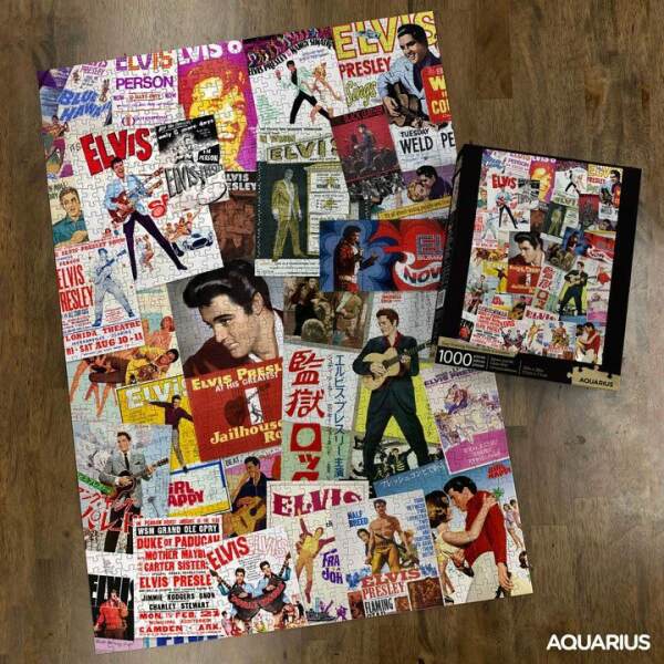 Puzzle Movie Poster Collage Elvis Presley (1000 piezas) - Collector4u.com