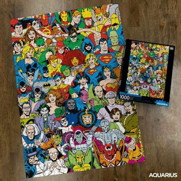 Puzzle Retro Cast DC Comics (1000 piezas) - Collector4U.com
