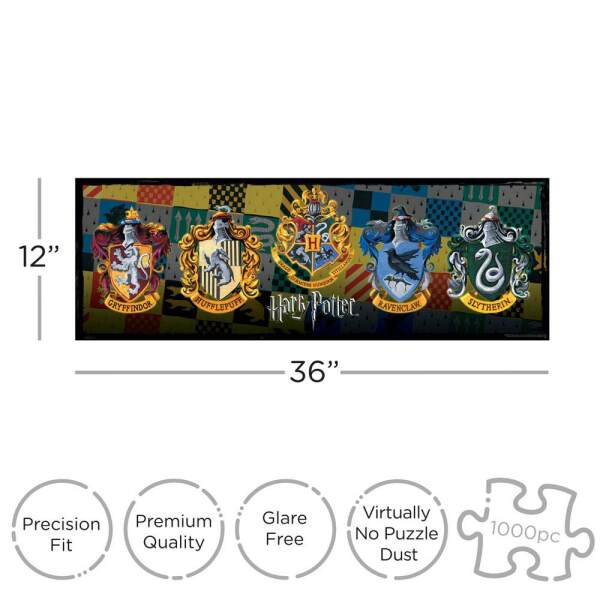 Puzzle Slim Crests Harry Potter (1000 piezas) - Collector4u.com