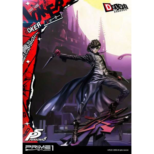 Estatua Protagonist Joker Persona 5 Deluxe Version 52 cm Prime 1 Studio - Collector4U.com
