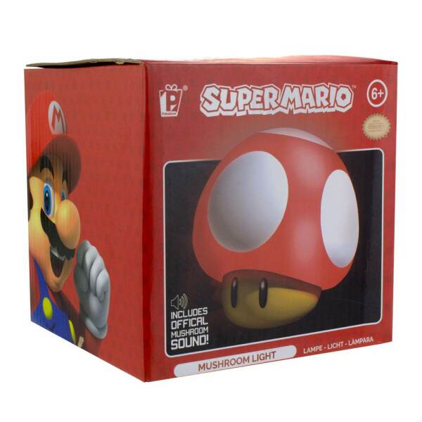 Lámpara con sonido Mushroom Super Mario 12 cm Paladone - Collector4U.com