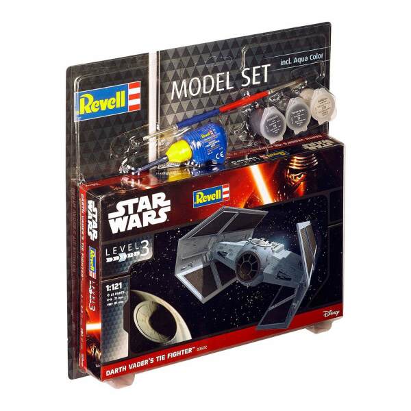 Maqueta Model Set Darth Vader’s TIE Fighter Star Wars 1/121  7 cm Revell - Collector4u.com