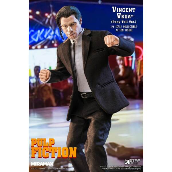 Figura Vincent Vega Pulp Fiction My Favourite Movie 1/6 2.0 (Pony Tail) 30 cm - Collector4U.com
